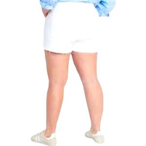 Old Navy White High-Waisted O.G. Straight Jean Cut-Off Shorts